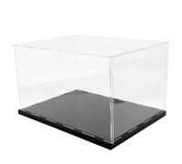 Toyvian Caja Expositora Transparente de Acrílico 35X25X20 CM para Maquetas y Figuras Cubierta Antipolvo Resistente para Coleccionables Vitrina Práctica y Duradera
