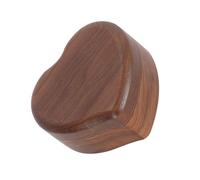 Toyvian Caja Musical de Madera de Nogal en Forma de Corazón Caja de Melodía Mecanismo de Cuerda Color Café Obsequio para Día de San Valentín y Cumpleaños Decoración para Hogar y