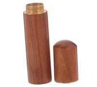 Toyvian Caja Organizadora de Cerillas de Madera de Palisandro, Tubo Compacto Portátil Tapa, Resistente Humedad, para Camping y Actividades de Supervivencia al Aire Libre