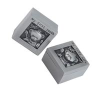 Toyvian Caja para Dientes de Leche y Cabello Fetal, Cofre Conmemorativo de Aleación Plata, Adecuado para Guardar Recuerdos del Ñiño
