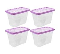 Toyvian Caja Vacía Absorbente de Humedad Reutilizable de Plástico Resistente 4 Unidades Tamaño Compacto para Armarios y Espacios Interiores Soporte para Control de Humedad Doméstico