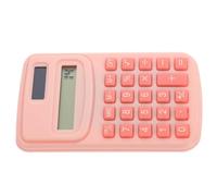 Toyvian Calculadora Portátil Básica Operaciones Aritméticas Básicas Plástico y Silicona Calculadora de Mesa, Rosa Diseño Portátil, para Hogar y Escuela, Estudiantes y Adultos