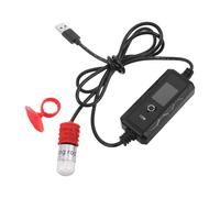 Toyvian Calentador de Agua para Acuario Betta Tubo de Cuarzo y Doble Pantalla de Temperatura, Instalación Sencilla para Acuarios Plantados y Marinos hasta 4l Varios Estilos