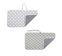 Toyvian Cambiador Portátil para Bebés de Algodón, Tapete para Pañales Ligero y Plegable Adecuado para Viajes, Pack de 2 Piezas