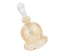 Toyvian Campana De Cristal Vintage Campana Decorativa Navideña para Restaurantes para Bodas Decoración Festiva Campanilla De Mano De Vidrio
