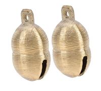 Toyvian Campanas De Latón para Mascotas 2 Piezas, Collar Campana para Perro, Tamaño Mediano, Resistente Al Desgaste, Multifuncional para Ganado y Ovejas, Accesorio Decorativo para Animales Pequeños
