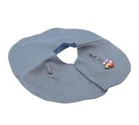 Toyvian Capa Protectora para Hombros de Loros, Chal Antiarañazos para Entrenamiento, Almohadilla de Algodón y Lino, Talla Grande Azul Gris, para Protección contra Mordeduras y