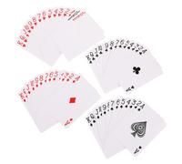 Toyvian Cartas de Póker en Blanco para Sublimación Térmica, 2 Juegos de Naipes de Papel sin Terminar para Bricolaje, Tarjetas DIY Sola Cara para Juegos, Proyectos Creativos