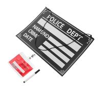 Toyvian Cartel de Prisión Temático para Fiestas de Halloween y Escape Room, Material Pvc y Papel, Superficie Reescribible con Marcador Borrable, Fácil de Mostrar y Aumenta la Diversión