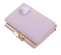 Toyvian Cartera Pequeña de Cuero PU Diseño Trifold, Monedero para Niñas Fácil de Usar en Viajes, Mantiene Monedas Seguras y Práctica para Tarjetas ID