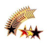 Toyvian Cartones de Estrellas Doradas para Decoración de Fiesta, 18 Hojas de Cartón Rígido Diseño de Estrella para Photocall, Cumpleaños y Noche de Cine, Material Recubierto Resistente