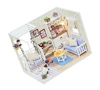 Toyvian Casa De Bricolaje Miniatura DIY Modelo De Cabaña para Niños Juguete De Montaje Manual