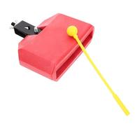 Toyvian Cencerro Portátil de Percusión Latina Abrazadera Metálica Roja, Accesorio Duradero para Batería, Adecuado para Músicos en Eventos y Conciertos