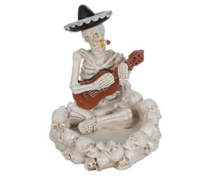 Toyvian Cenicero de Resina Forma de Calavera para Escritorio, Diseño Único y Uso Prolongado, Adecuado para Decoración de Halloween y Ambiente Misterioso
