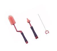 Toyvian Cepillo De Botella Limpiador De Chupetes De Bebé Herramientas De Limpieza De Biberones Depurador De Silicona De Botella Traje De Bebe Cepillo De Mango Largo Tipe Biberón