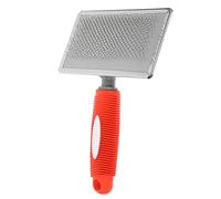 Toyvian Cepillo Grande para Perros y Gatos Cómodo Peine de Seguridad para Mascotas de Interior Cepillo de Limpieza para Eliminar Pelo de Acero Inoxidable