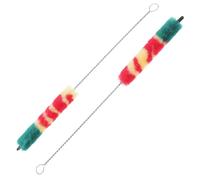 Toyvian Cepillo para Limpieza de Piccolos 2 Piezas, Kit de Mantenimiento para Instrumentos de Viento, Cerdas Suaves Multicolor, Reutilizable y Lavable para Flautín y Flauta