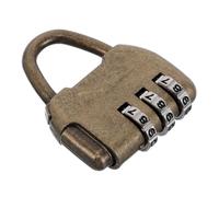 Toyvian Cerradura de Combinación Vintage para Maletas y Cajones de Aleación de Zinc Dorada Diseño Retro Clásico y Fácil para Seguridad Antirrobo