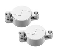 Toyvian Cerradura de Grifo Exterior para Jardín y Terraza, Bloqueo Seguro Acero Resistente Intemperie, Protección Eficaz para Válvulas de Agua, Kit 2 Piezas