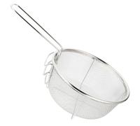 Toyvian Cesta de Acero Inoxidable para Freír con Mango Plegable, Diseño Multipropósito y Forma Redonda, Adecuado para Cocinar Snacks y Pollo Frito
