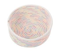 Toyvian cesta de almacenamiento cesta tejida decoraciones de plantas cesta tejida redonda cesta de almacenamiento de mimbre compartimientos de almacenaje precioso soporte de almacenamiento
