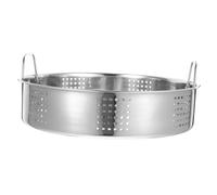 Toyvian Cesta Vaporera De Acero Inoxidable De 25 Cm Reforzada Doble Asa, Rejilla Vaporera Para Cocinar Panecillos y Albóndigas, Apta Para Cocina Casera y Restaurante