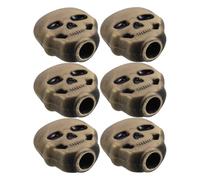 Toyvian Clavijas de Afinación de Metal para Guitarra Botón de Calavera Bronce 1,6x1,5 Cm Repuesto para Guitarra Acústica y Eléctrica Precisos