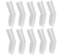 Toyvian Clip Corrector Nariz en Plástico Blanco, 10 Unidades, u Shaped para Corrección de Forma y Levantamiento del Puente Nasal en Vida Diaria
