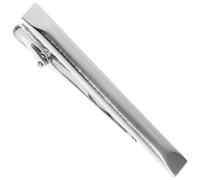 Toyvian Clip de Corbata para Hombre Plateado Clásico, Estilo Largo, 1 Unidad, Pasador para Traje de Negocios y Boda, Accesorio Formal para Corbatas Normales