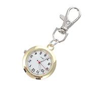 Toyvian Clip on Watch: Pocket Watch Simple Metal Decorative Hanging Hook Pocket Watch