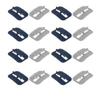 Toyvian Clips de Plástico Antideslizantes para Bolsas de Basura de Cocina Fijadores Ajustables para Contenedores Pack 16 Piezas 8 Azules 8 Grises Soporte Compacto para Baño y Hogar