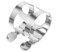 Toyvian Clips Metálicos 5 Piezas Anillo de presión de la boquilla abrazaderas metalicas para tubos saxofón anillo de retención pinza para la cabeza abrazadera de un tubo cierre