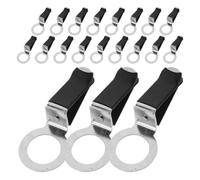 Toyvian Clips para Ambientadores de Coche Negros de Metal, 20 Piezas, Soporte para Difusor de Ventilación, Accesorios Versátiles para Aire Fresco en Oficina y Automóvil