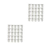 Toyvian - Clips Sujetadores Chupetes 50 Pcs Pinzas Para Chupete Clips De Liga Para Chupete Clips De Liga De Metal Pinza Para Chupete Sin Pegamento - Sujetachupetes Metálico