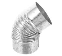 Toyvian Codo Conector Seguro de Acero Inoxidable de 45 Grados Diseño Liso para Conducto de Chimenea para Ventilación en Sistemas de Calefacción