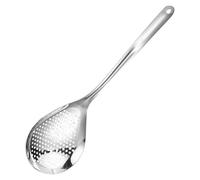 Toyvian Colador de Acero Inoxidable 201 Multifuncional para Freír, Cuchara Ranurada Pequeña Resistente al Aceite, Escurridor de Cocina para Alimentos Fritos y Drenaje, Utensilio Doméstico