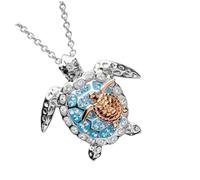 Toyvian Collar Colgante De Tortuga Marina Delicado y Creativo, Aleación Dorada, Decoración Para Fiesta La Playa y Uso Diario, Elegante Accesorio Unisex Para Verano y Eventos