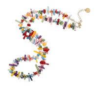 Toyvian Collar De Coral Morado Estilo Barroco Cuentas Coloridas, Gargantilla Para Mujer Adecuado Para Vacaciones Playa y Fiestas