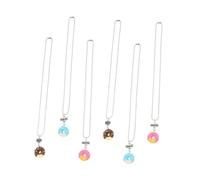 Toyvian Collar de Dona Decorativo de Amistad Plástico Ligero y Compacto para Mujeres Obsequio Cumpleaños Graduación 6 Piezas Colores Brillantes Colgantes Best Friend Forever