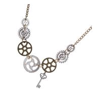 Toyvian Collar Steampunk Para Hombre Vintage Colgante Llave Retro, Cadena De Joyería Metálica, Accesorio Gótico Para Fiestas y Celebraciones, Estilo Retro Diseño Único