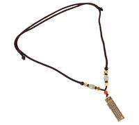 Toyvian Collar Unisex de Latón con Colgante Abierto y Compartimento Secreto Amuleto de Protección Diseño Elegante y Minimalista para Hombre y Mujer Joyería con Esencia de Aceite Esencial