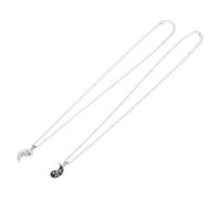 Toyvian Collares para Parejas con Colgante Yin Yang de Aleación Segura Diseño Tai Chi para Él y Ella Regalo Delicado para Mejores Amigas y Amantes Joyería Ligera y Duradera