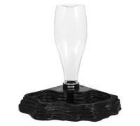 Toyvian Comedero de Agua Automático para Reptiles Negro, Bebedero Práctico para Tortugas y Lagartos, Herramienta Segura y Ecológica Superficie Lisa, Adecuado para Terrarios y Mascotas