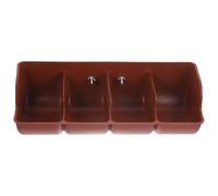 Toyvian Comedero para Ganado Compartimentos, Alimentador de Plástico Resistente para Cerditos y Aves, Adecuado para Granjas y Criaderos