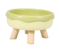 Toyvian Comedero para Gatos Cuenco De Alimentación Antideslizante Base Estable Diseño Ergonómico para Comida y Agua para Pequeñas