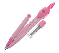 Toyvian Compás Metálico Rosa para Dibujo Técnico y Trazado Preciso | Agarre Antideslizante, Uso en Papel y Madera, Adecuado para Diseño y Estudiantes de Dibujo