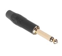 Toyvian Conectores de Soldadura de 6,35 Mm para Guitarra Eléctrica, Jack Estéreo Negro, Kit de 5 Piezas, Acoplador para Micrófono y Tarjeta de Sonido, Accesorios para Instrumentos