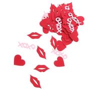 Toyvian Confeti de Amor Multifuncional en Forma de Corazón y Labios, Papel Decorativo para Bodas, San Valentín y Fiestas, Colores Pastel, Accesorio para Decoración de Mesas y Centros, Set
