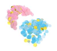 Toyvian Confeti Redondo para Revelación de Género Rosa y Azul Decoración Ligera y Versátil para Shower y Celebración de Recién Nacido