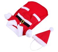 Toyvian Conjunto De Disfraz Navideño para Perro Ropa De Papá Noel para Mascotas Talla XL para Fiestas y Cosplay